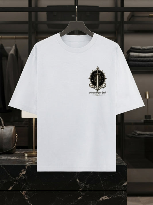 Gothic Minimalist Oversized Tee by AuraReiment