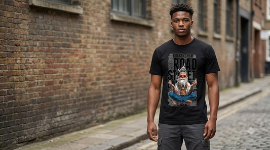 Buckingham Road Street Graphic Classic Crew Tee by AuraReiment