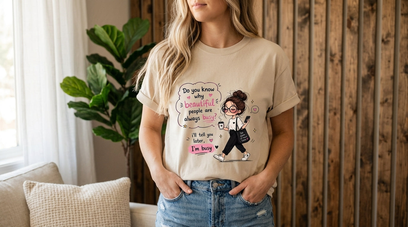 Retro Girl & Quotes Graphic Tee
