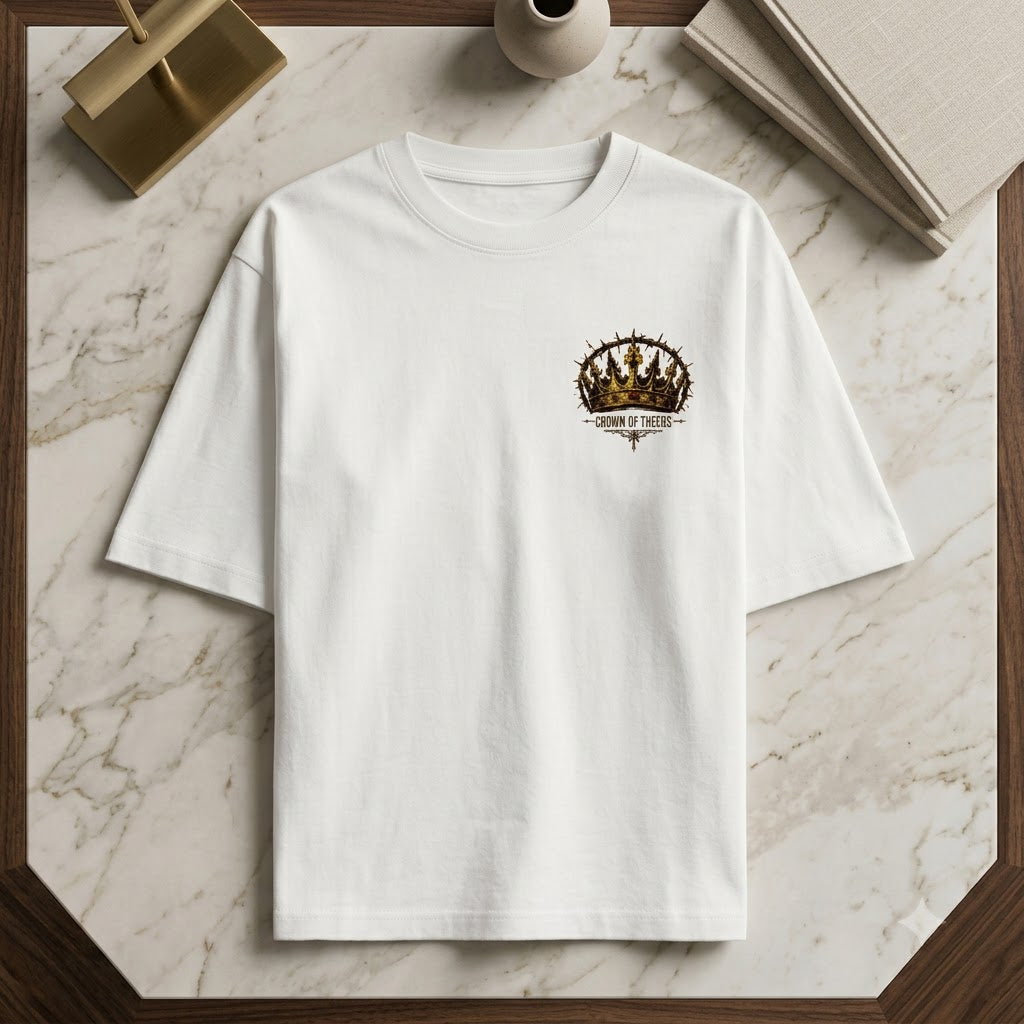 Crowned Skull Heavyweight Graphic Tee by AuraReiment