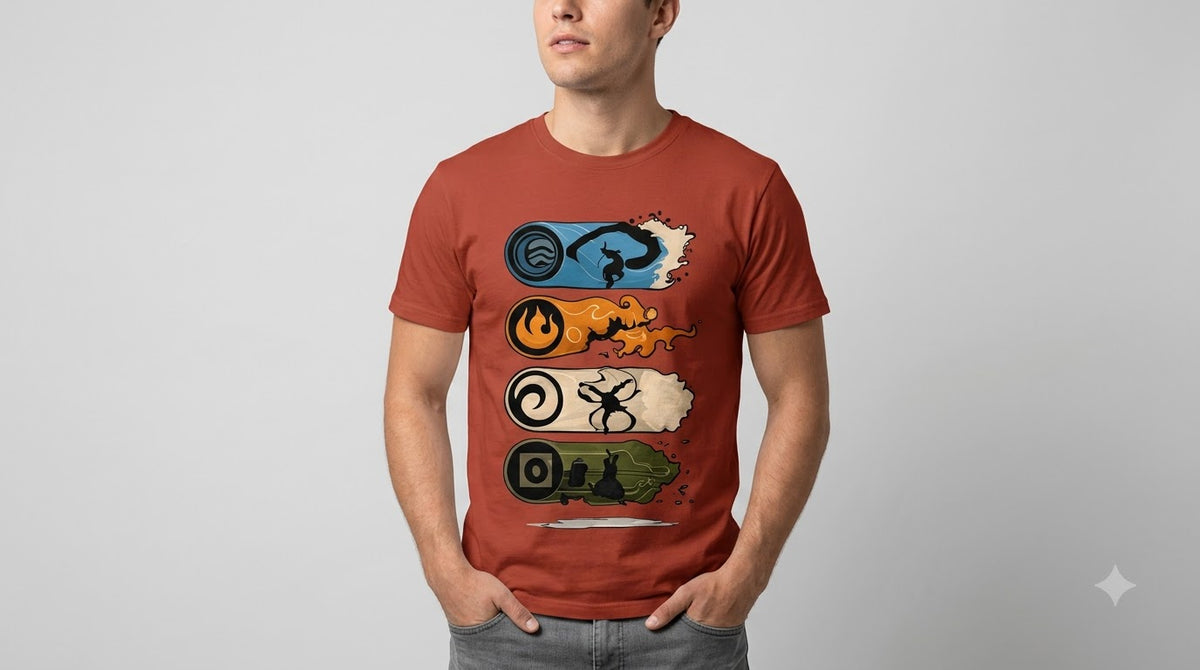 Four Elements Classic Crew Tee by AuraReiment