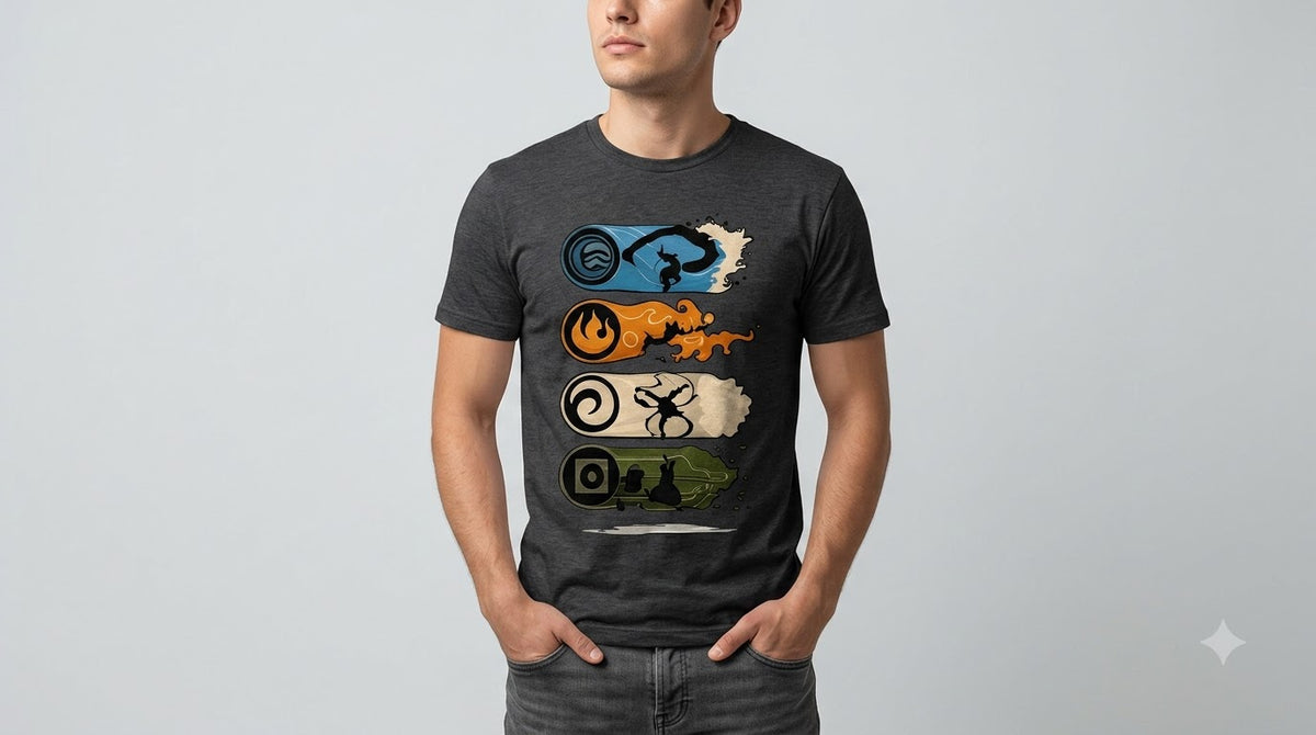 Four Elements Classic Crew Tee by AuraReiment