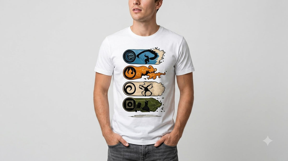 Four Elements Classic Crew Tee by AuraReiment