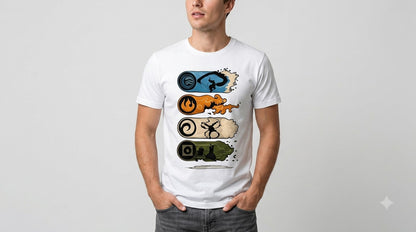 Four Elements Classic Crew Tee by AuraReiment