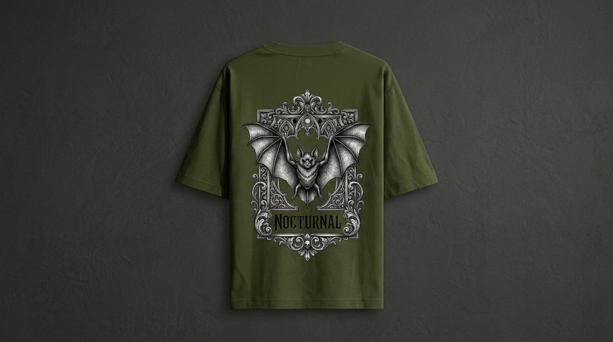 Nocturnal Realm Heavyweight Graphic Tee by AuraReiment