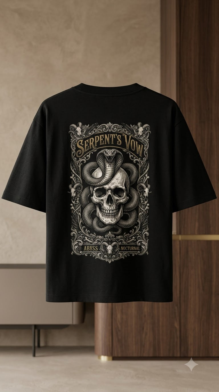 Serpent Crest Heavyweight Graphic Tee by AuraReiment