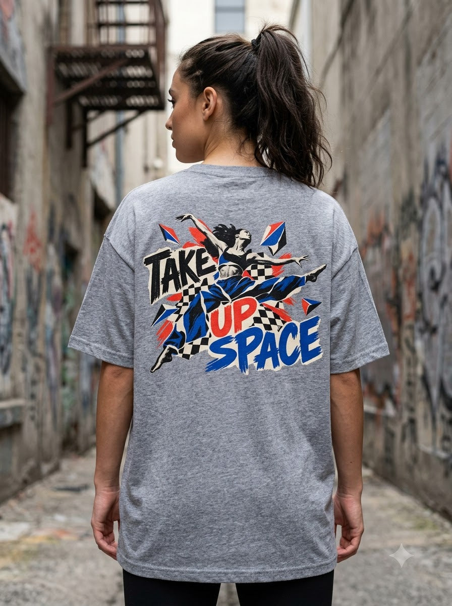 "Take Up Space" Oversized Graphic Tee