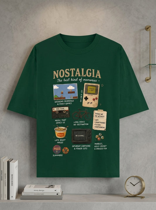 "Nostalgia" Childhood Memories Oversized Graphic Tee by AuraReiment