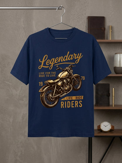 "Legendary Riders" Vintage Moto Graphic Tee by AuraReiment