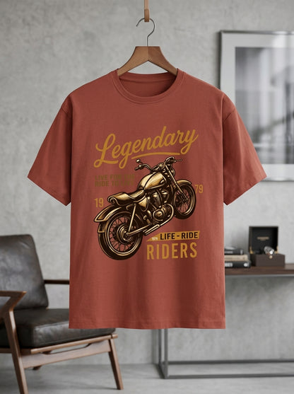 "Legendary Riders" Vintage Moto Graphic Tee by AuraReiment