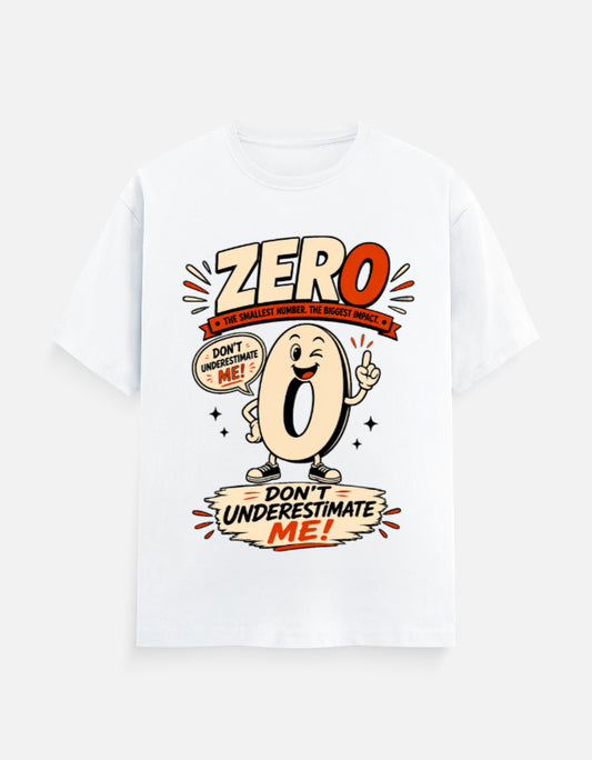 "ZERO – Don't Underestimate Me!" Graphic Classic Crew Tee