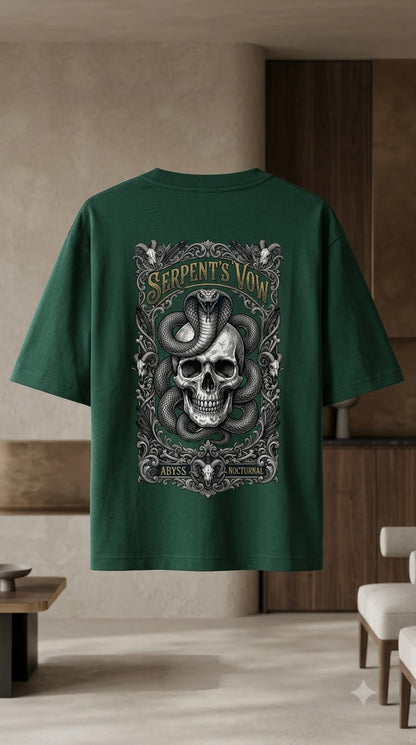 Serpent Crest Heavyweight Graphic Tee by AuraReiment