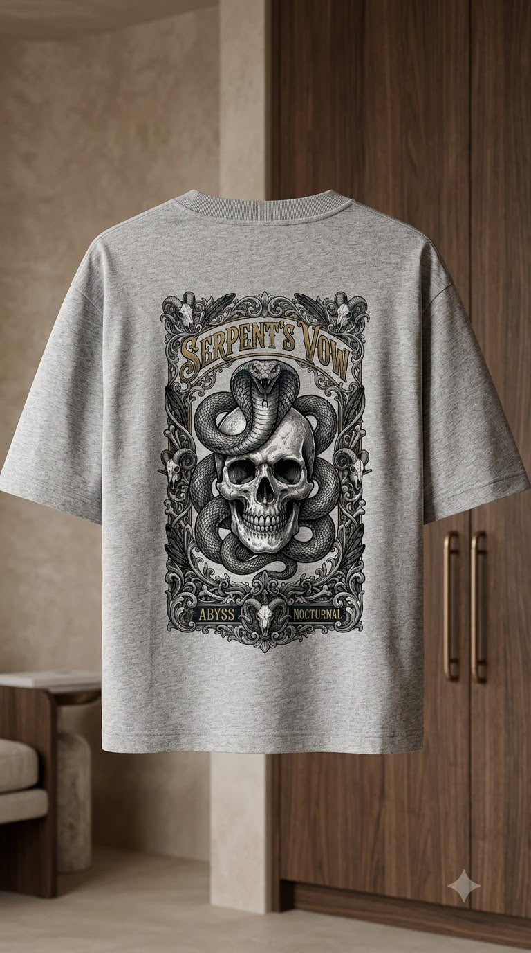 Serpent Crest Heavyweight Graphic Tee by AuraReiment