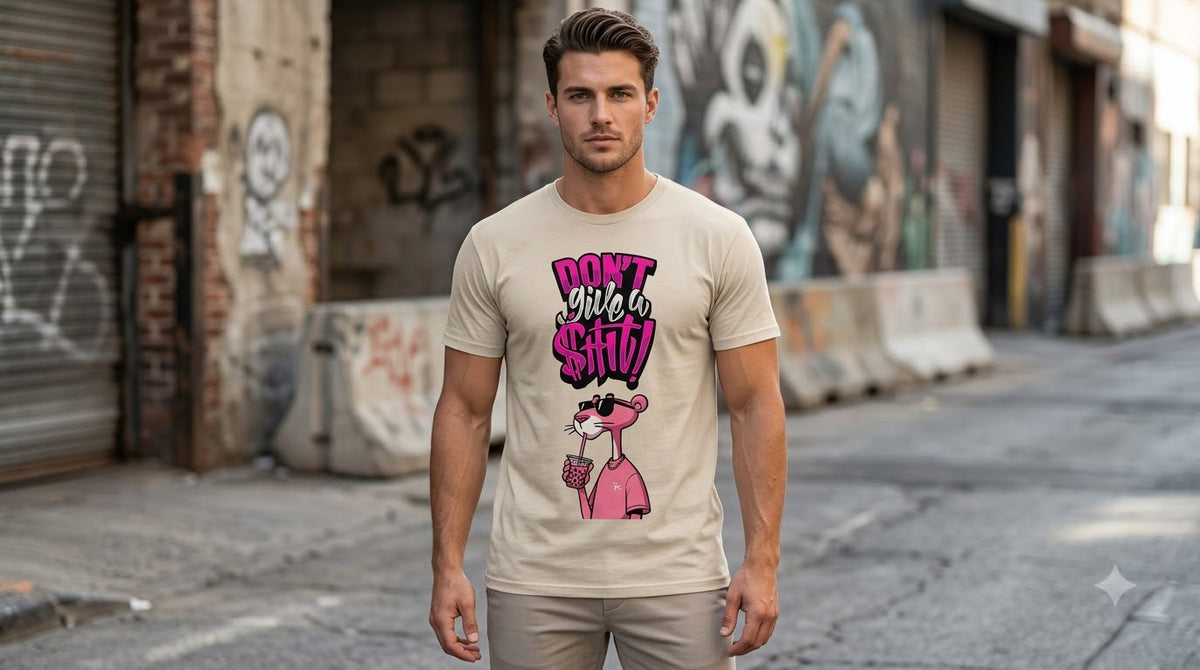 The "Don't Give A Sh!t" Classic Crew Tee by AuraReiment