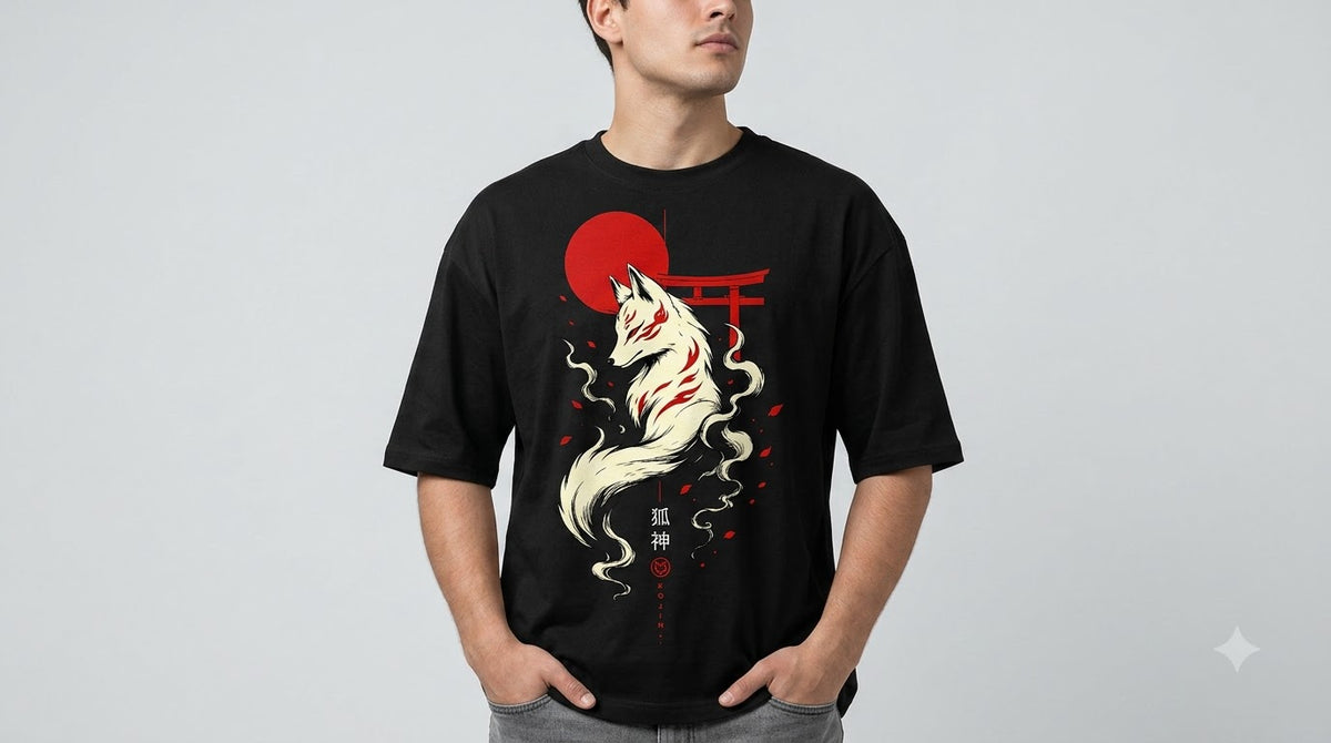 Heavyweight Streetwear Anime Oversized Tee by AuraReiment