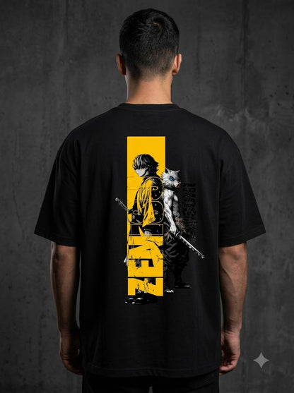 "Thunder Breathing" Graphic Oversized Tee by AuraReiment