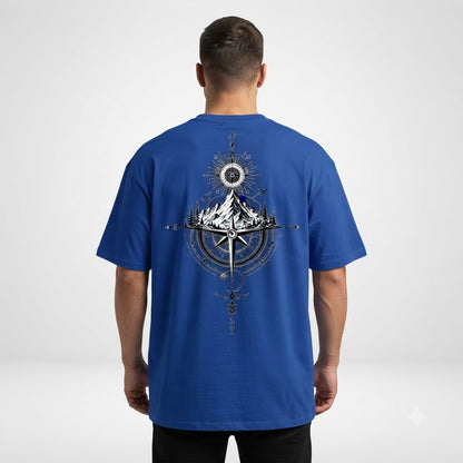 "True North" Explorer Oversized Graphic Tee by AuraReiment