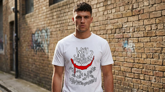 "Why So Serious?" Graphic Printed Unisex Crew Neck Tee by AuraReiment