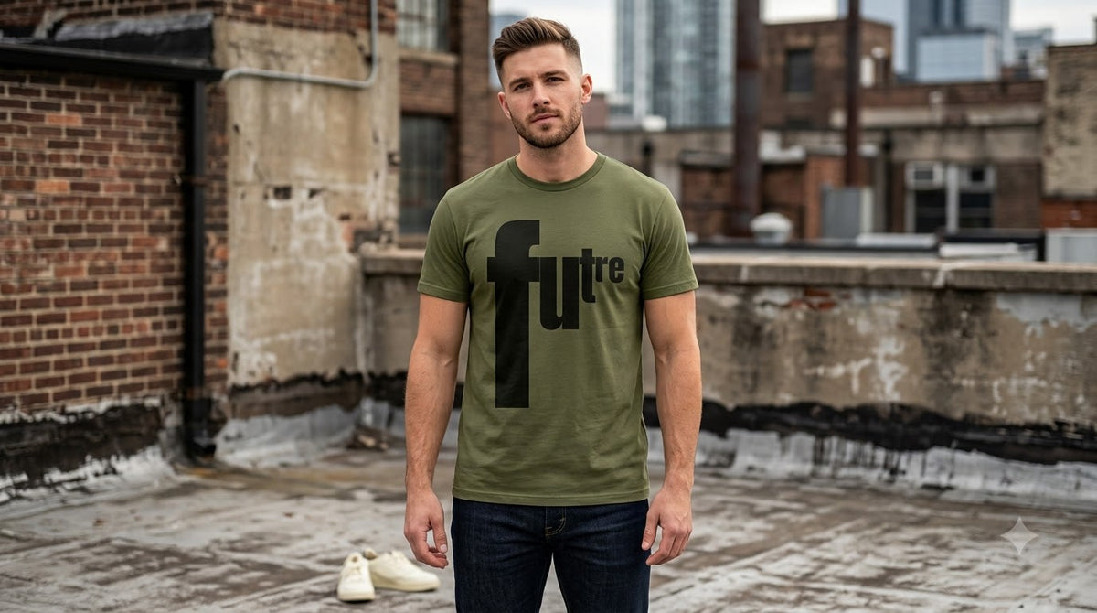 "Future" Graphic Classic Crew Tee by AuraReiment