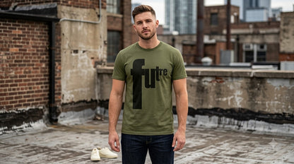 "Future" Graphic Classic Crew Tee by AuraReiment
