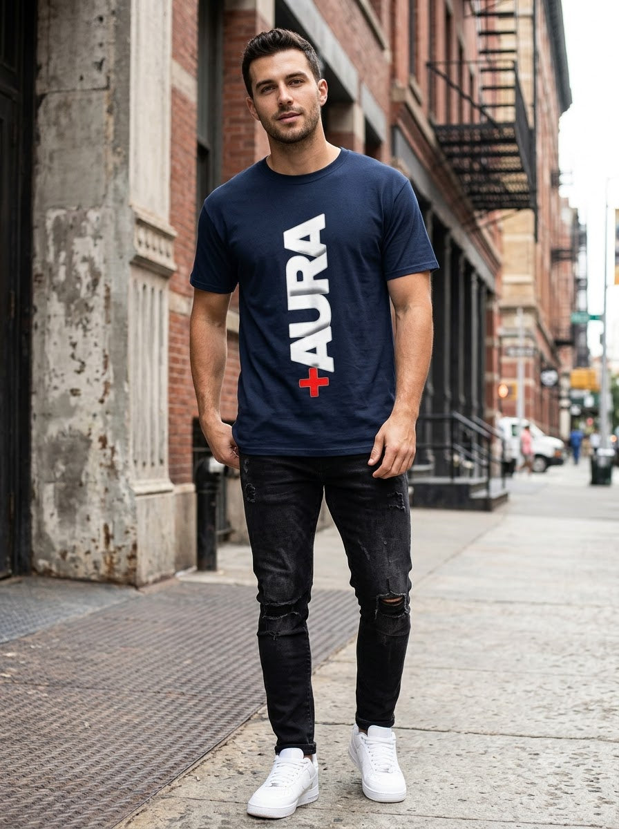 "AURA" Graphic Streetwear Unisex Crew Tee by AuraReiment