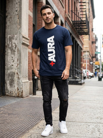 "AURA" Graphic Streetwear Unisex Crew Tee by AuraReiment