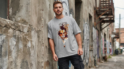 "Bajrangbali" Hanuman Graphic Oversized Tee by AuraReiment