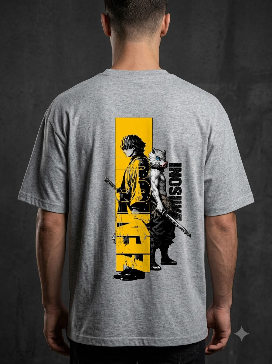 "Thunder Breathing" Graphic Oversized Tee by AuraReiment