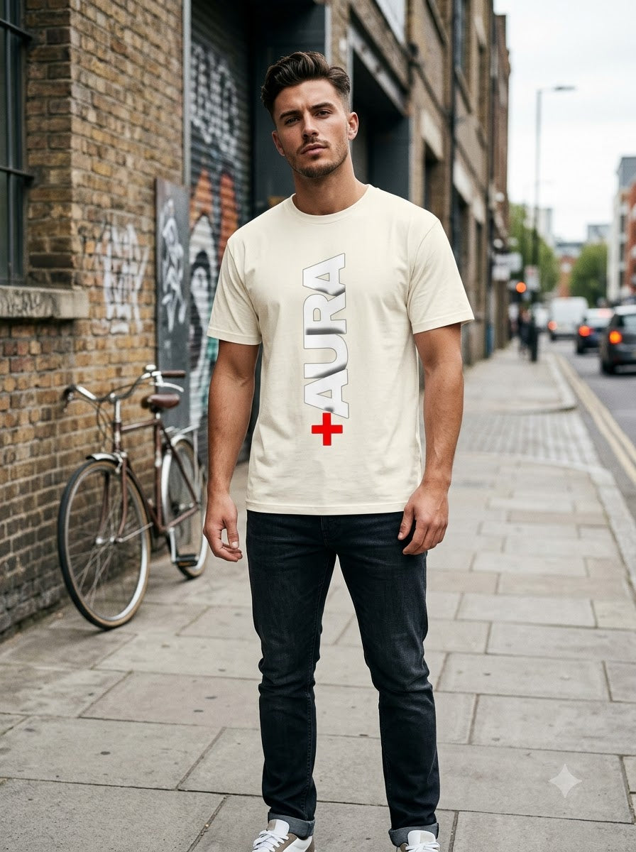 "AURA" Graphic Streetwear Unisex Crew Tee by AuraReiment