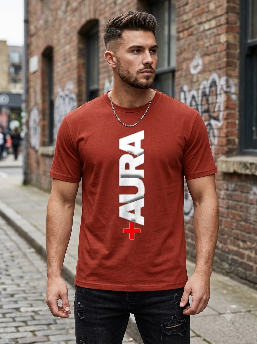 "AURA" Graphic Streetwear Unisex Crew Tee by AuraReiment