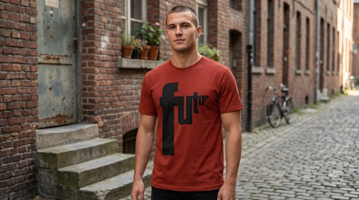 "Future" Graphic Classic Crew Tee by AuraReiment