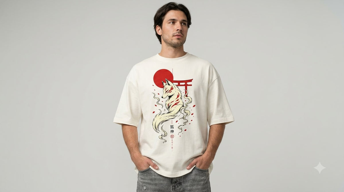 Heavyweight Streetwear Anime Oversized Tee by AuraReiment