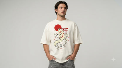 Heavyweight Streetwear Anime Oversized Tee by AuraReiment
