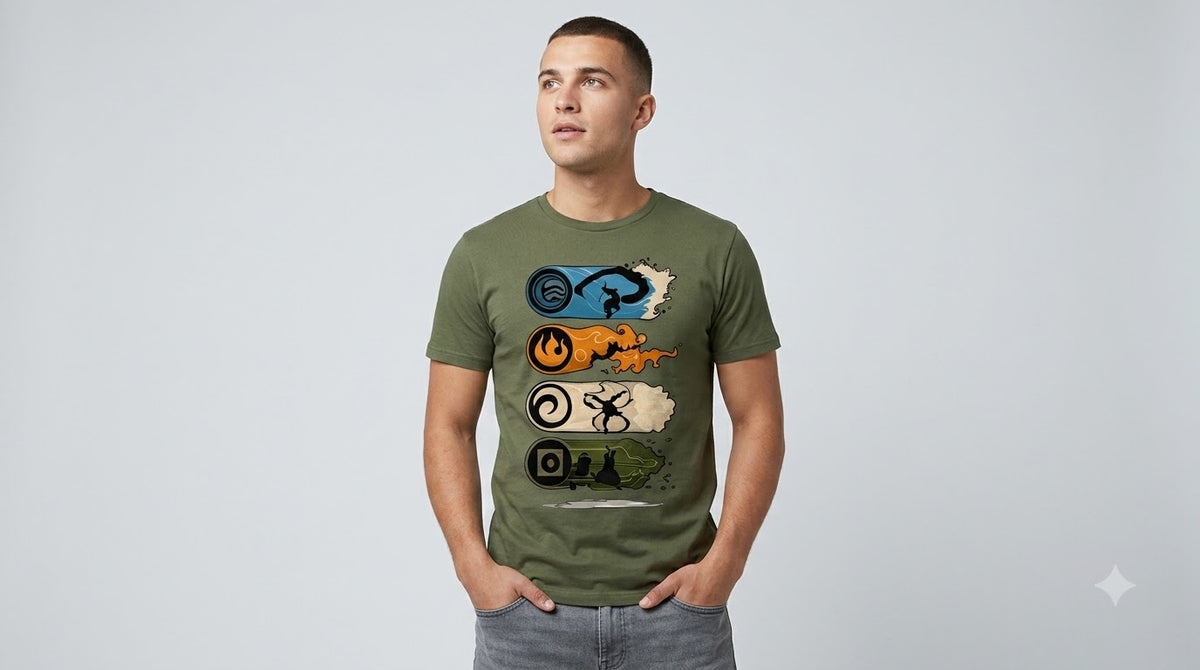 Four Elements Classic Crew Tee by AuraReiment
