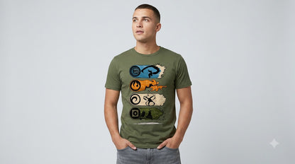 Four Elements Classic Crew Tee by AuraReiment