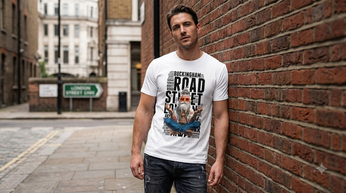 Buckingham Road Street Graphic Classic Crew Tee by AuraReiment