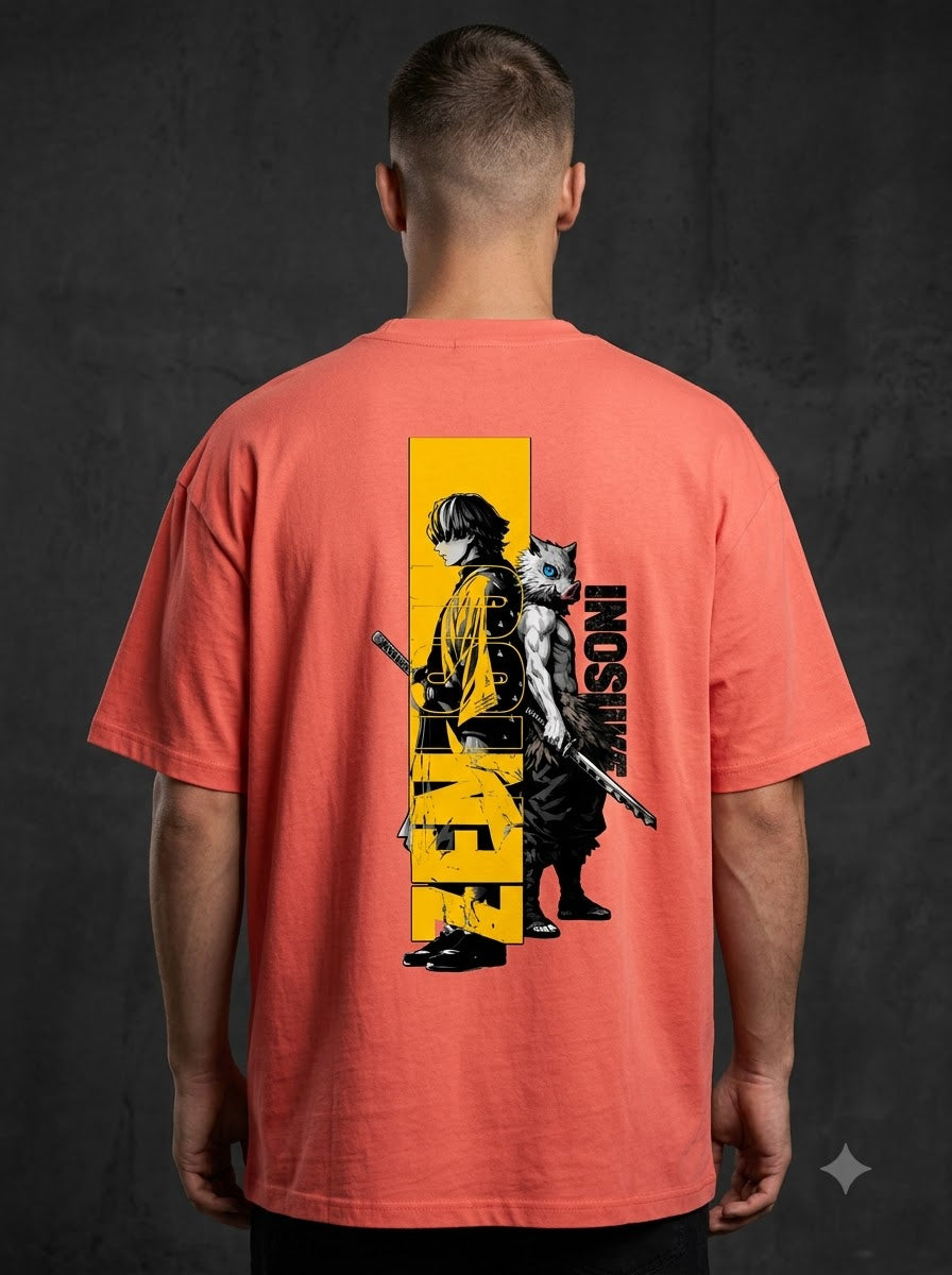 "Thunder Breathing" Graphic Oversized Tee by AuraReiment