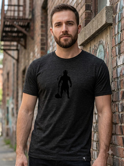 Divine Strength Hanuman Minimalist Print Tee by AuraReiment