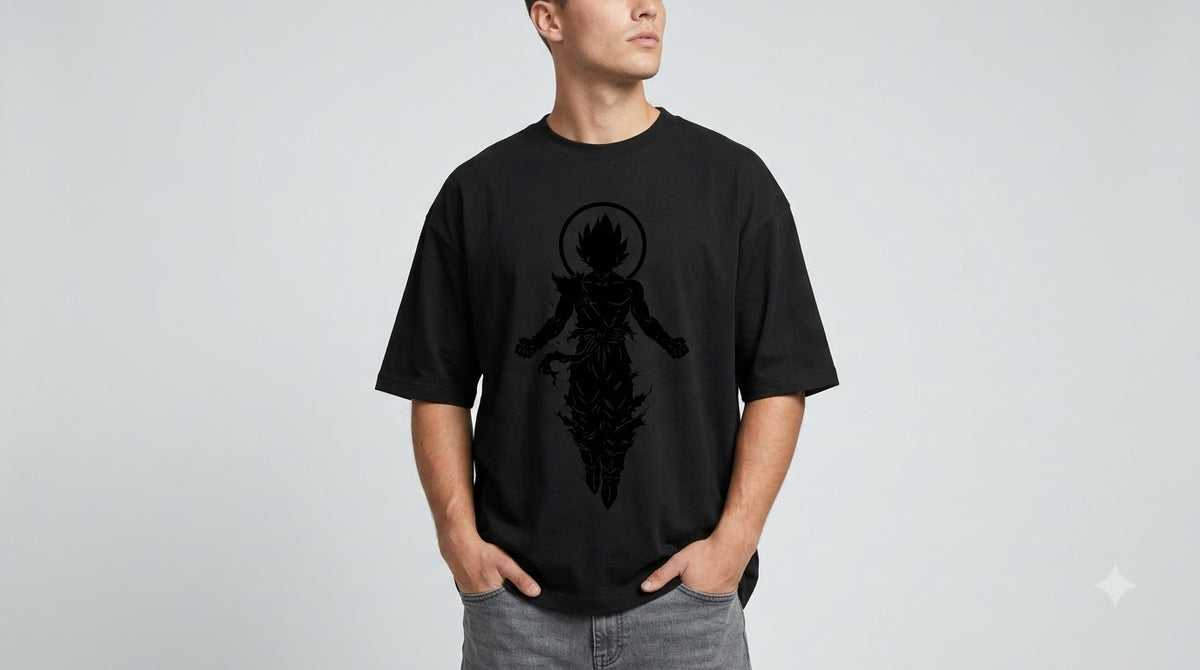 Shadow Graphic Heavyweight Oversized Tee by AuraReiment
