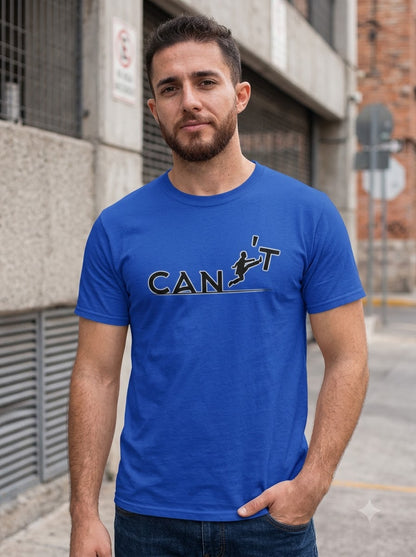 "CAN'T" Inspirational Leap Minimalist Graphic Tee by AuraReiment