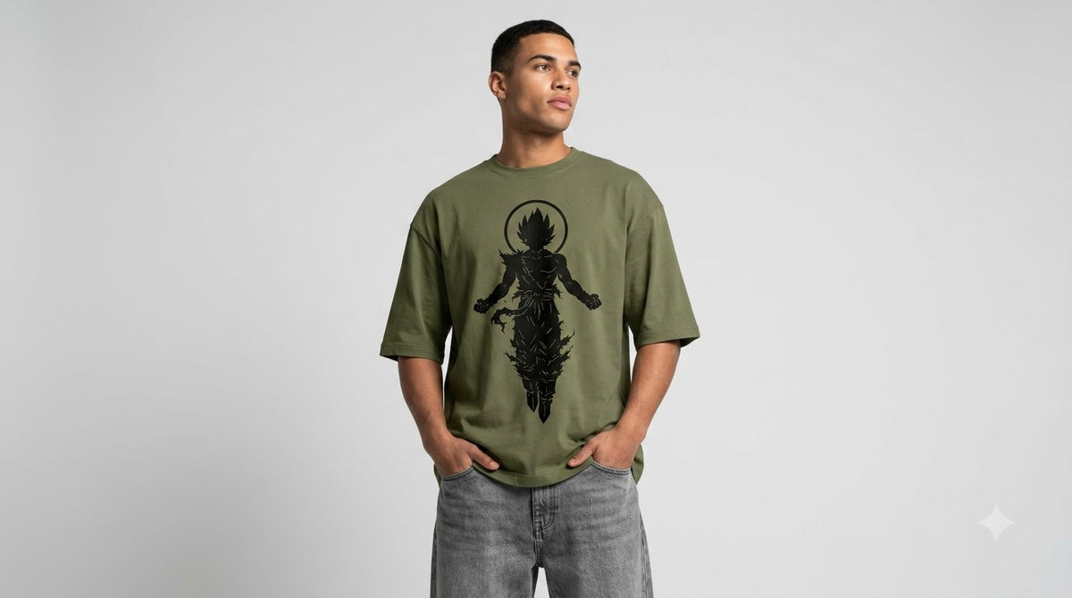 Shadow Graphic Heavyweight Oversized Tee by AuraReiment