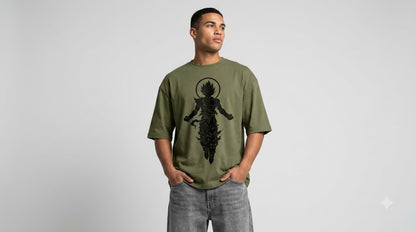 Shadow Graphic Heavyweight Oversized Tee by AuraReiment