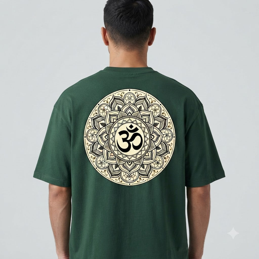 Mystic Om & Mandala Graphic Tee by AuraReiment