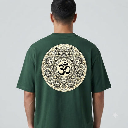 Mystic Om & Mandala Graphic Tee by AuraReiment
