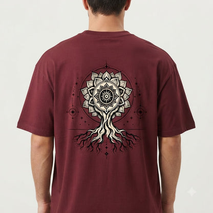 "Tree of Life" Oversized Graphic Tee by AuraReiment