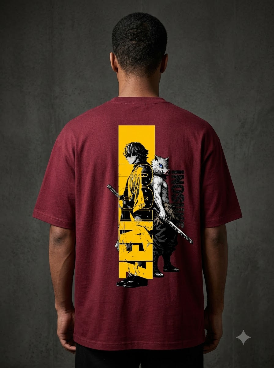 "Thunder Breathing" Graphic Oversized Tee by AuraReiment