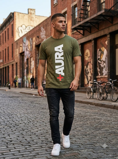 "AURA" Graphic Streetwear Unisex Crew Tee by AuraReiment