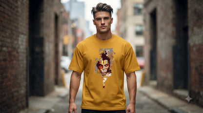 "Bajrangbali" Hanuman Graphic Oversized Tee by AuraReiment