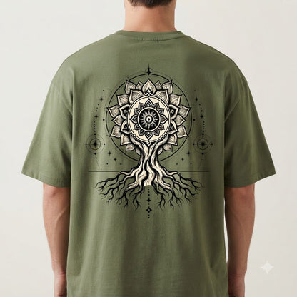 "Tree of Life" Oversized Graphic Tee by AuraReiment