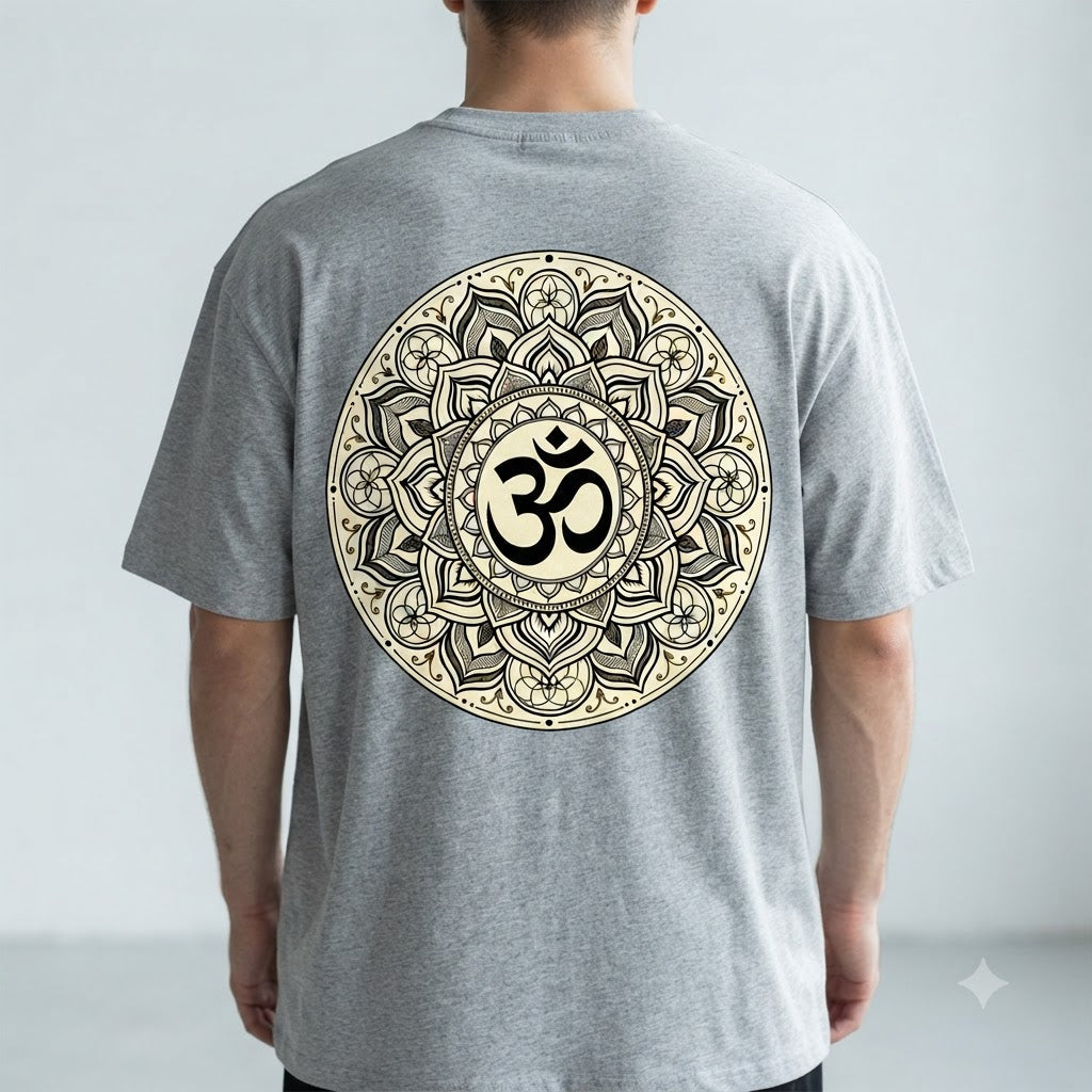 Mystic Om & Mandala Graphic Tee by AuraReiment